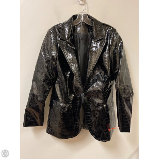 Blazer By Clothes Mentor In Black, Size: L