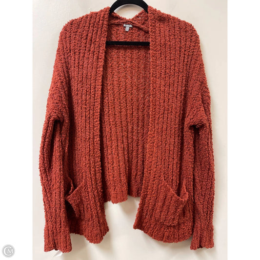 Cardigan By Charlotte Russe In Orange, Size: Xl
