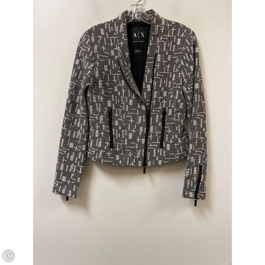 Blazer By Armani Exchange In Black & Cream, Size: S