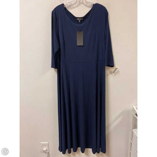 Dress Casual Maxi By Clothes Mentor In Navy, Size: 1x