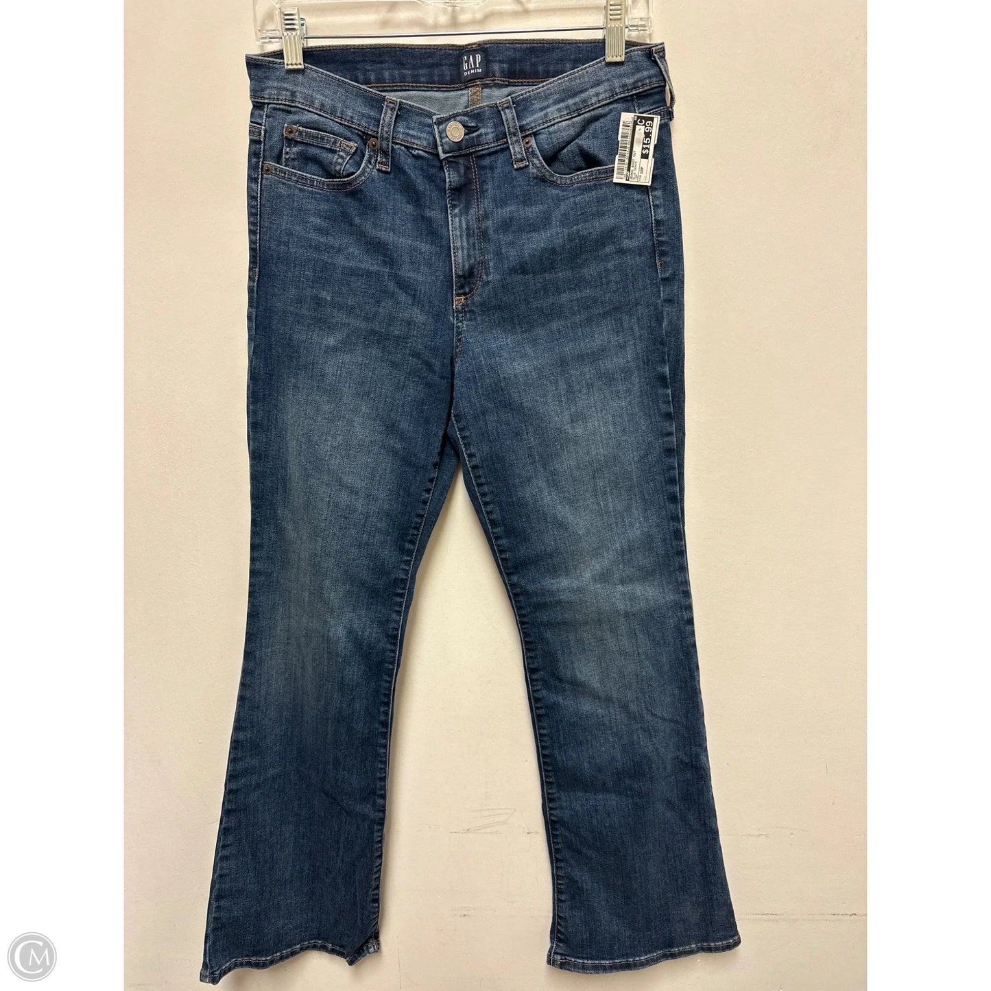 Jeans Boot Cut By Gap In Blue Denim, Size: 10p