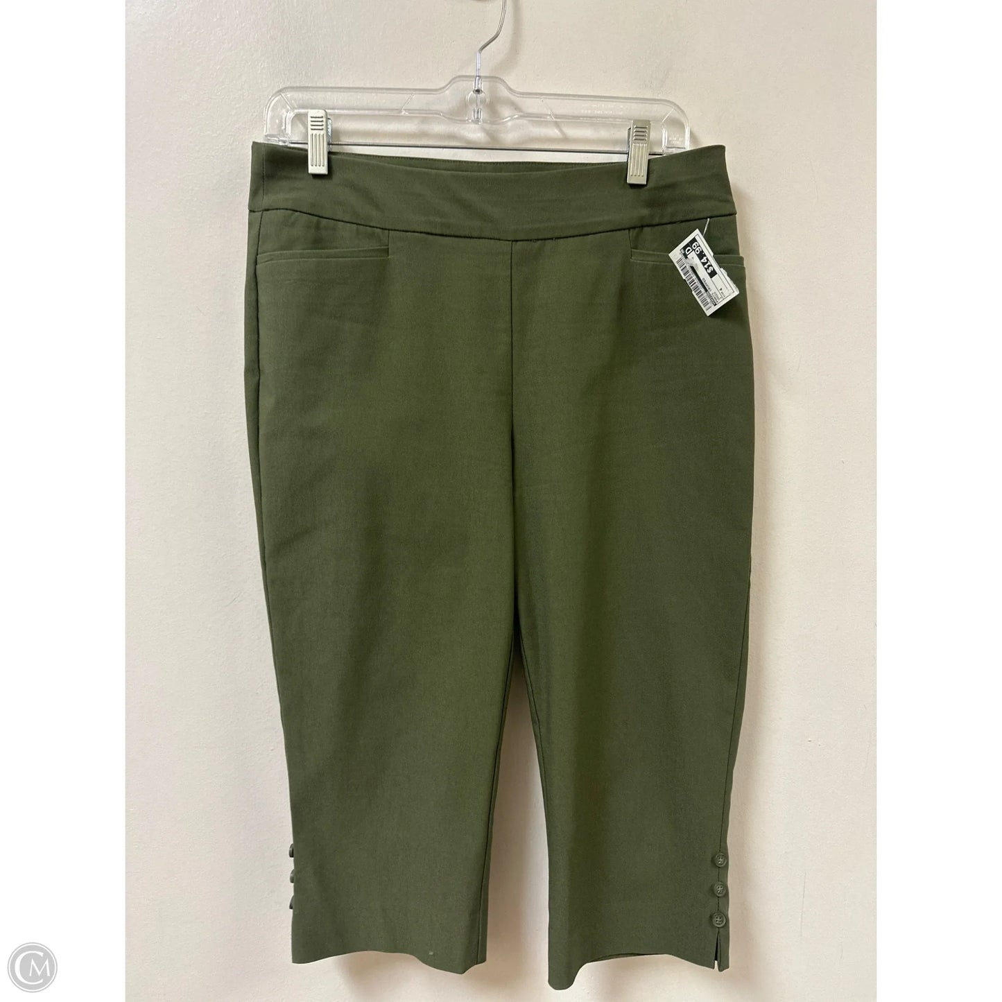Pants Cropped By Chicos In Green, Size: 4