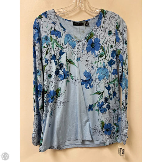 Top Long Sleeve By Susan Graver In Blue, Size: S