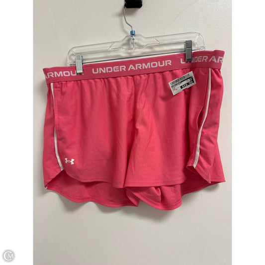 Athletic Shorts By Under Armour In Pink, Size: Xl