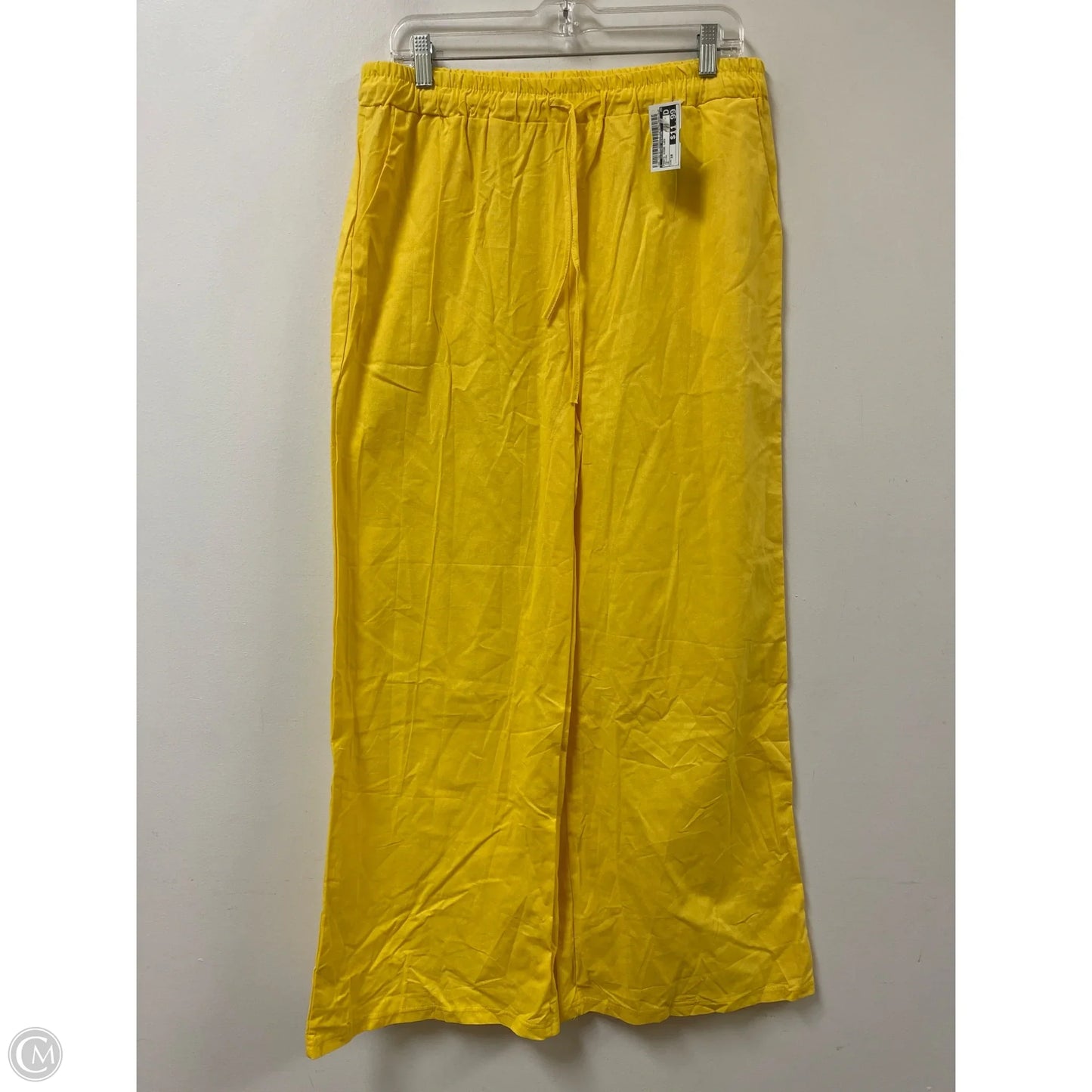 Pants Wide Leg By Clothes Mentor In Yellow, Size: 18