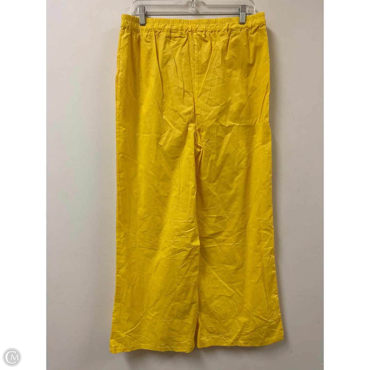Pants Wide Leg By Clothes Mentor In Yellow, Size: 18