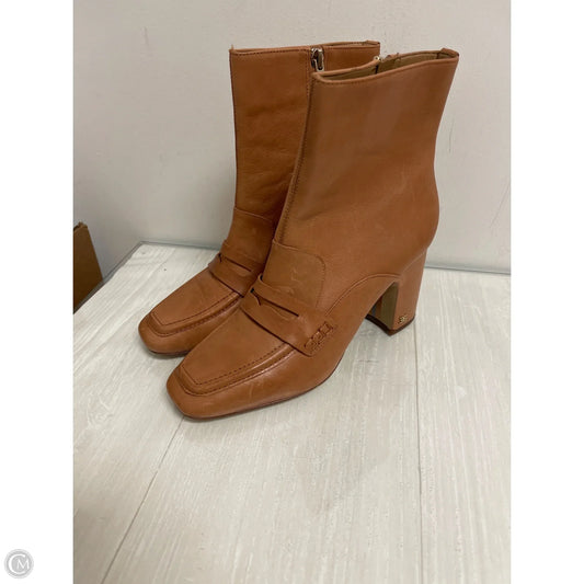 Boots Ankle Heels By Sam Edelman In Brown, Size: 8.5