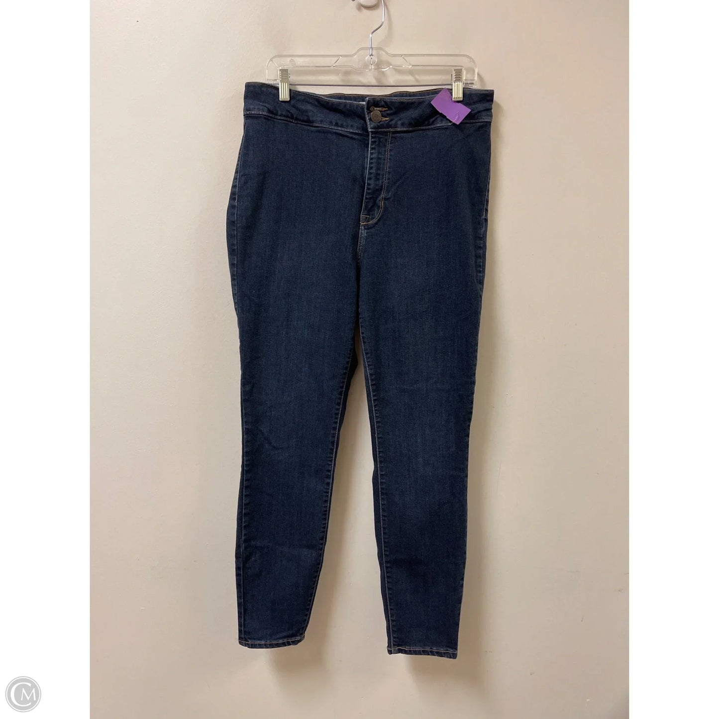 Jeans Skinny By Cello In Blue Denim, Size: 14