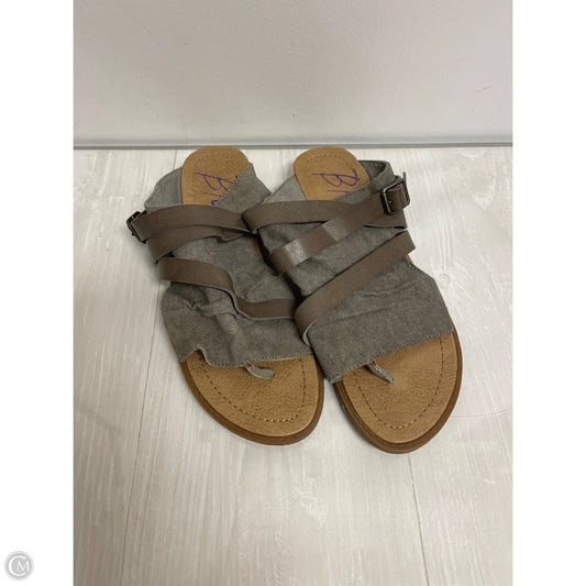 Sandals Flats By Blowfish In Grey, Size: 8