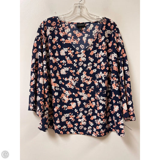 Top Long Sleeve By Lane Bryant In Navy, Size: Xl
