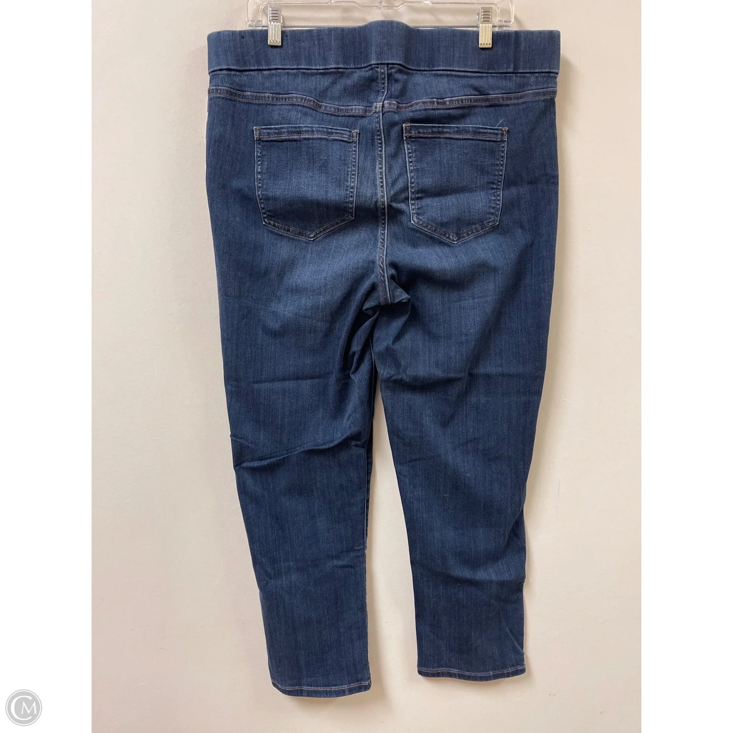 Jeans Skinny By Liverpool In Blue Denim, Size: 16