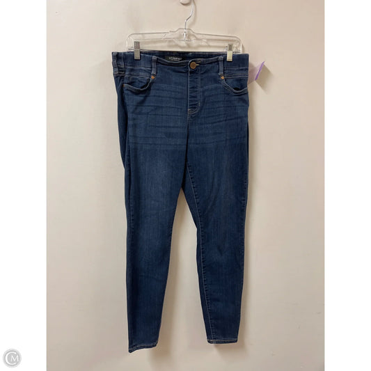 Jeans Skinny By Liverpool In Blue Denim, Size: 14