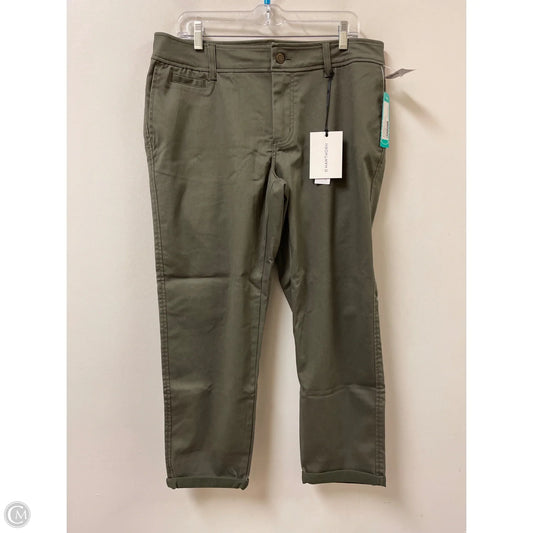 Pants Cropped By 41 Hawthorn In Green, Size: 14