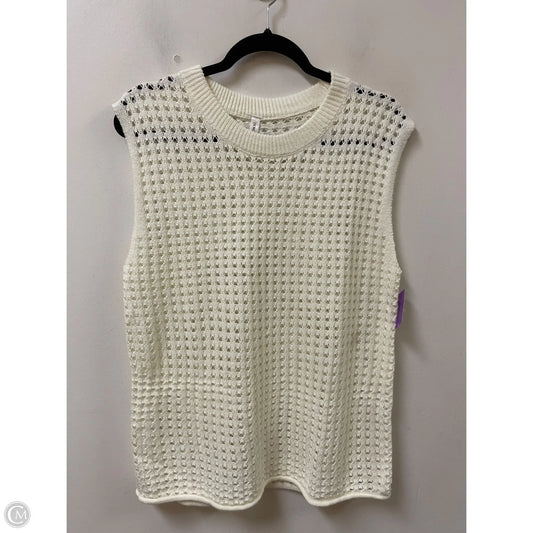 Sweater Short Sleeve By Dokotoo In Cream, Size: M