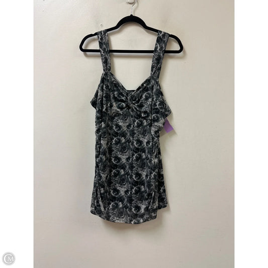 Top Sleeveless By Maurices In Grey, Size: 2x