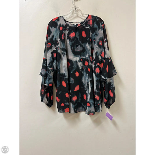 Top Long Sleeve By Rachel Roy In Black, Size: 2x