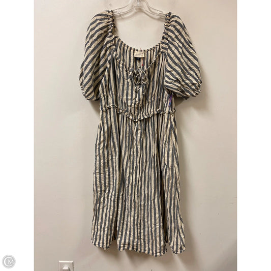 Dress Casual Midi By Universal Thread In Cream, Size: 2x