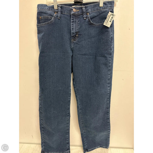Jeans Straight By Lee In Blue Denim, Size: 8p