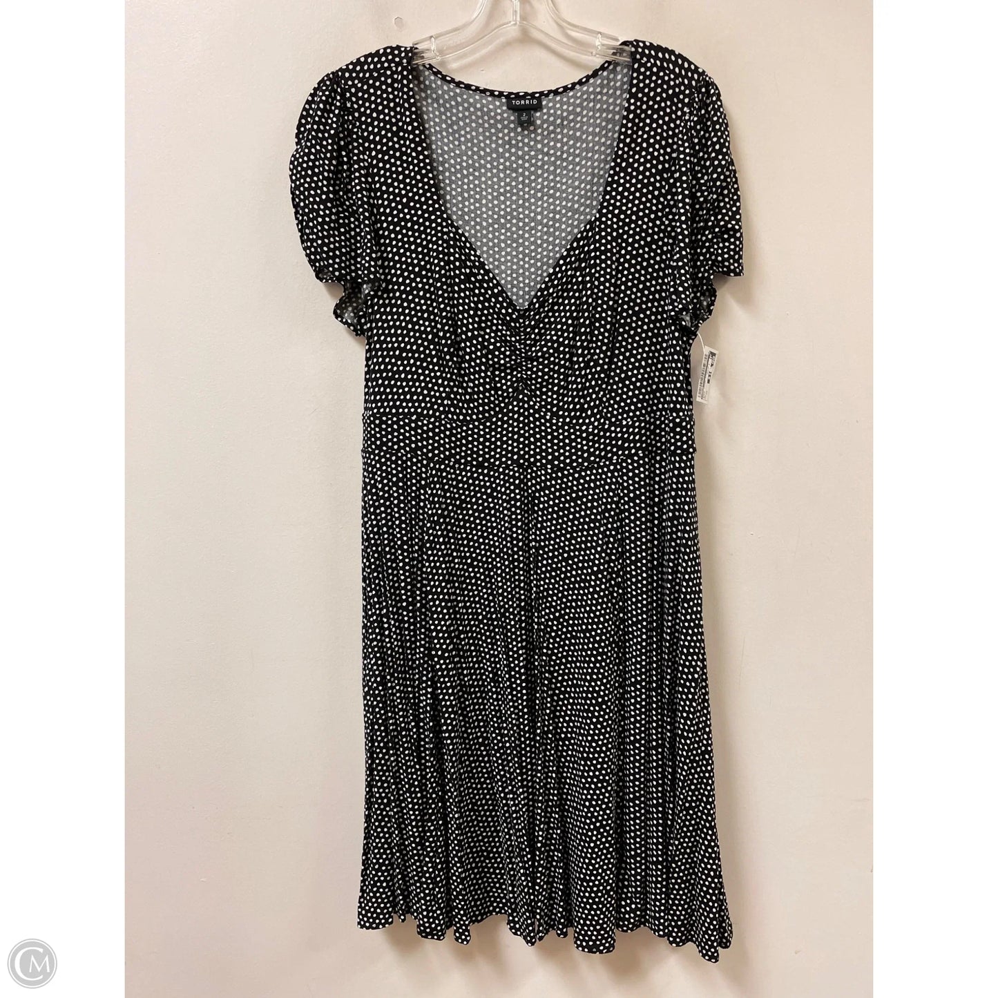Dress Casual Midi By Torrid In Black, Size: 2x