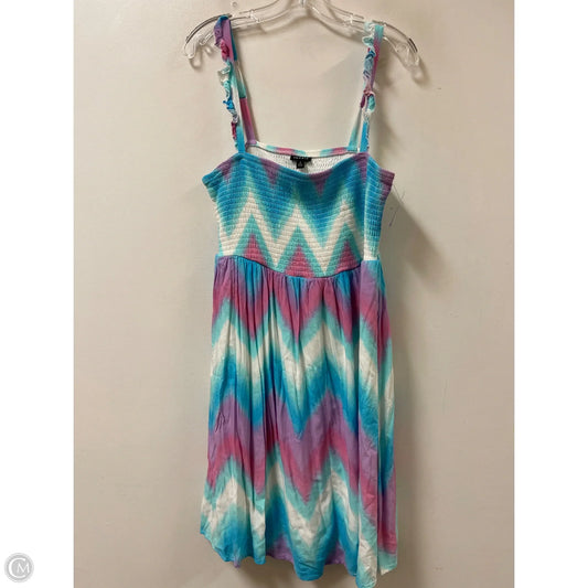 Dress Casual Short By Torrid In Blue & Purple, Size: 2x