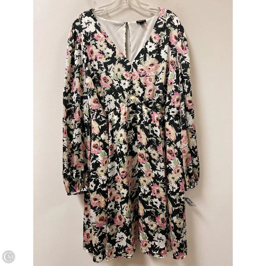 Dress Party Midi By Torrid In Floral Print, Size: 2x