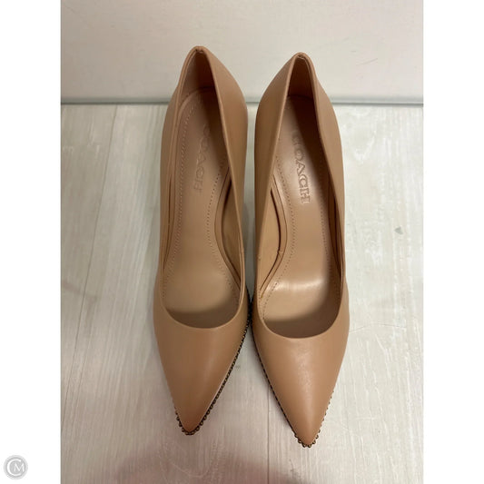 Shoes Designer By Coach In Tan, Size: 9.5