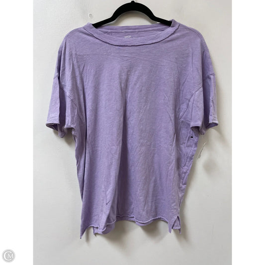 Top Short Sleeve By Aerie In Purple, Size: Xs