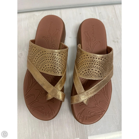 Sandals Heels Platform By Bare Traps In Gold, Size: 7.5