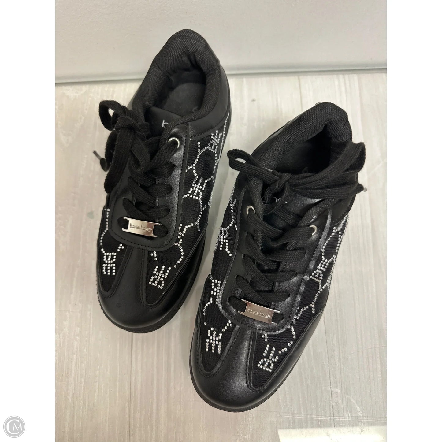 Shoes Sneakers By Bebe In Black, Size: 6