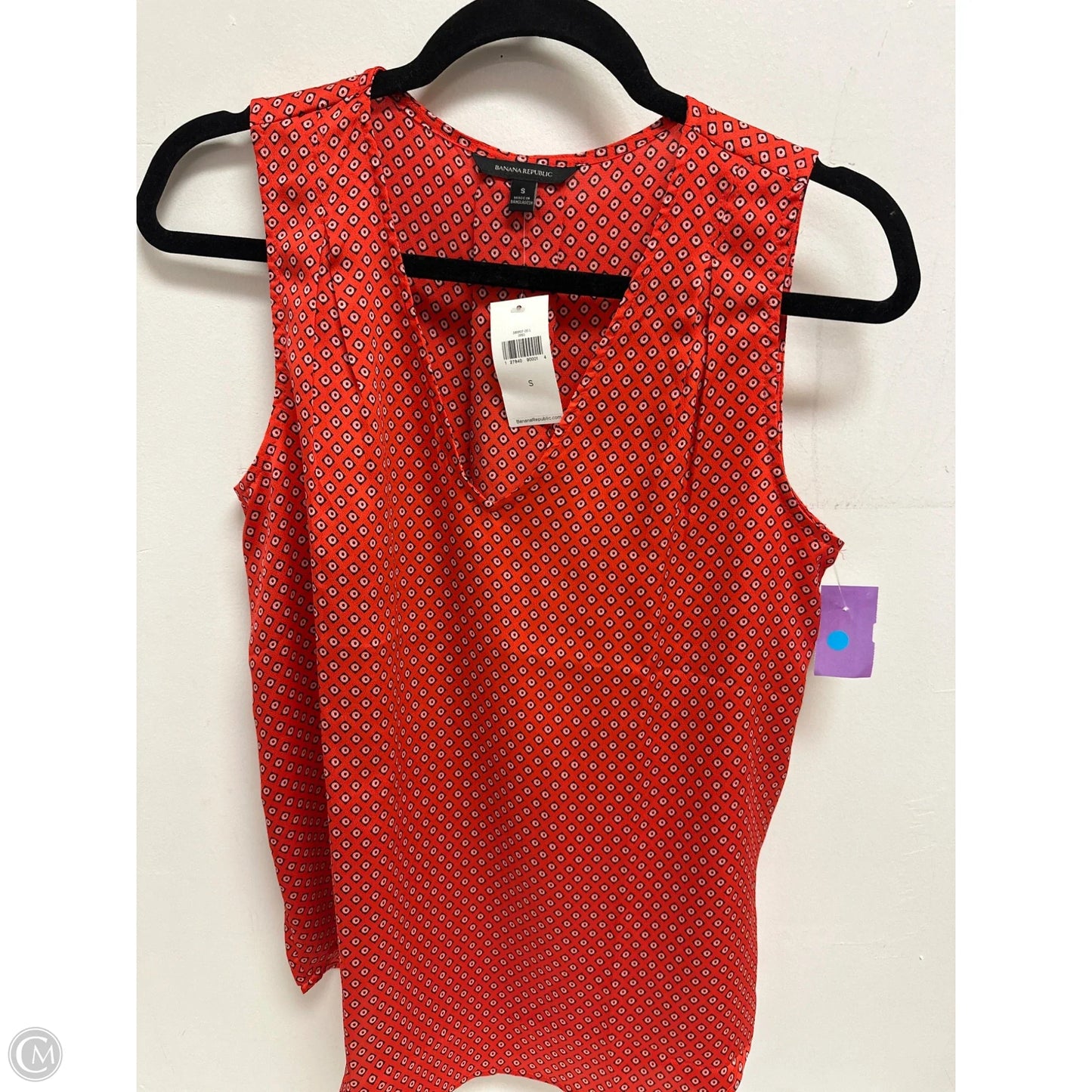 Top Sleeveless By Banana Republic In Red, Size: S