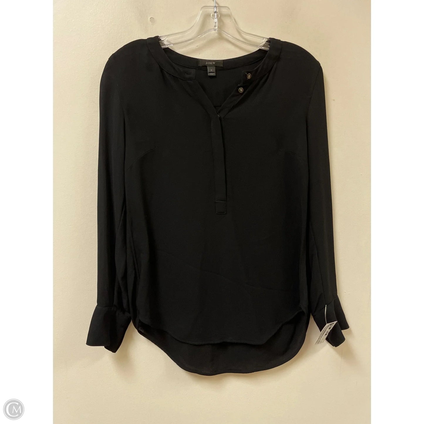Top Long Sleeve By J. Crew In Black, Size: Xs