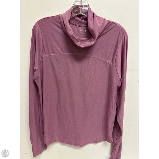 Athletic Top Long Sleeve Collar By Old Navy In Purple, Size: L