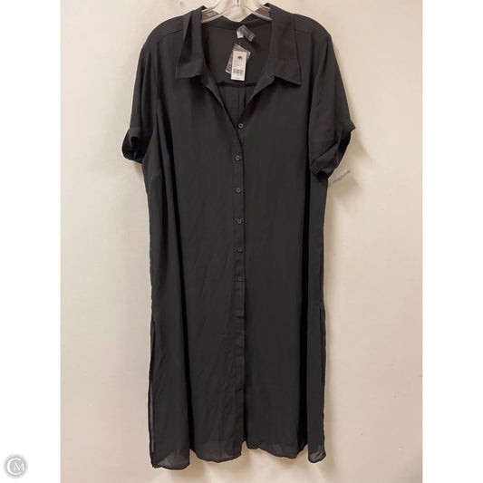 Dress Casual Midi By Lane Bryant In Black, Size: 2x