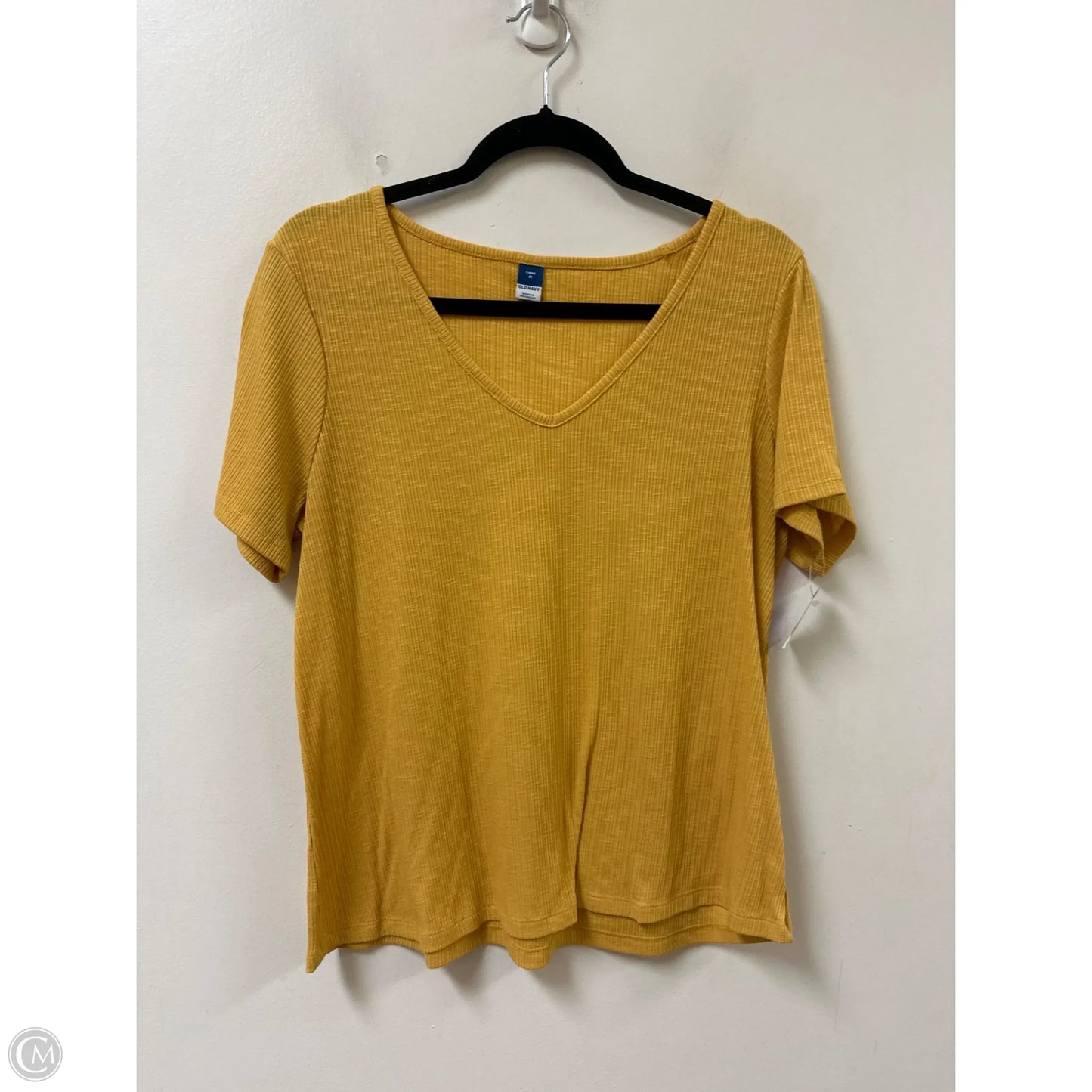 Top Short Sleeve By Old Navy In Yellow, Size: M
