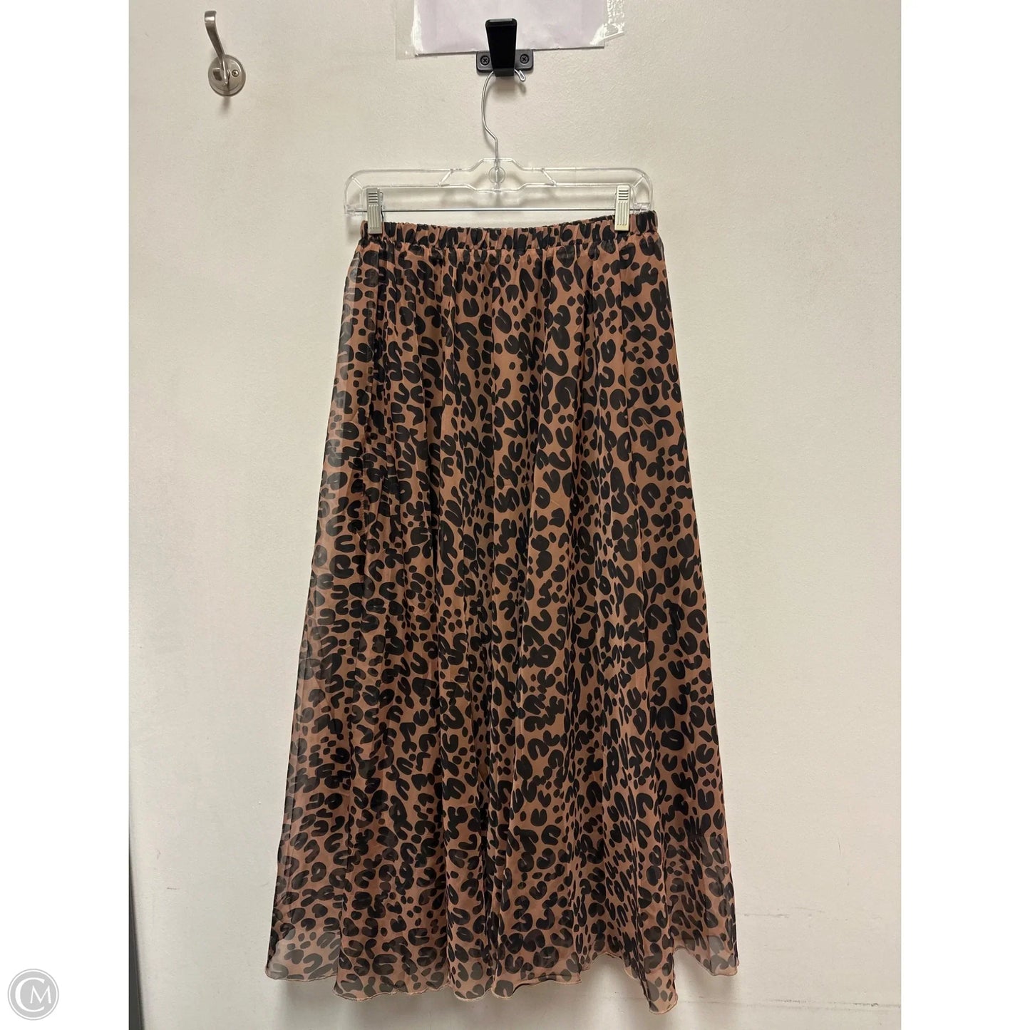 Skirt Midi By Clothes Mentor In Animal Print, Size: 12