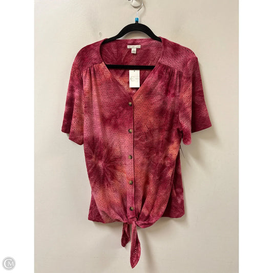 Top Short Sleeve By Cato In Red, Size: 2x