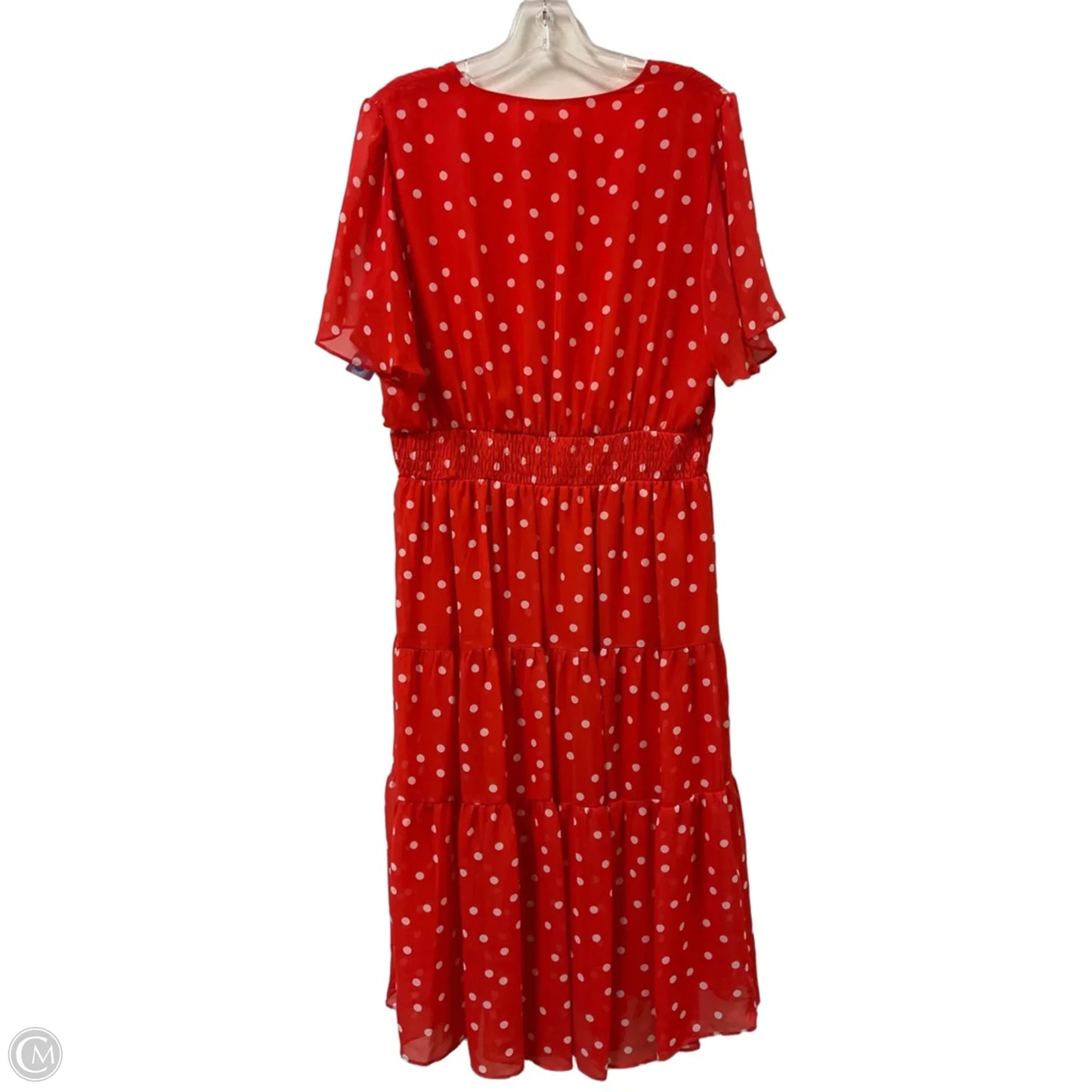 Dress Casual Midi By Gabby Skye In Red, Size: Xl