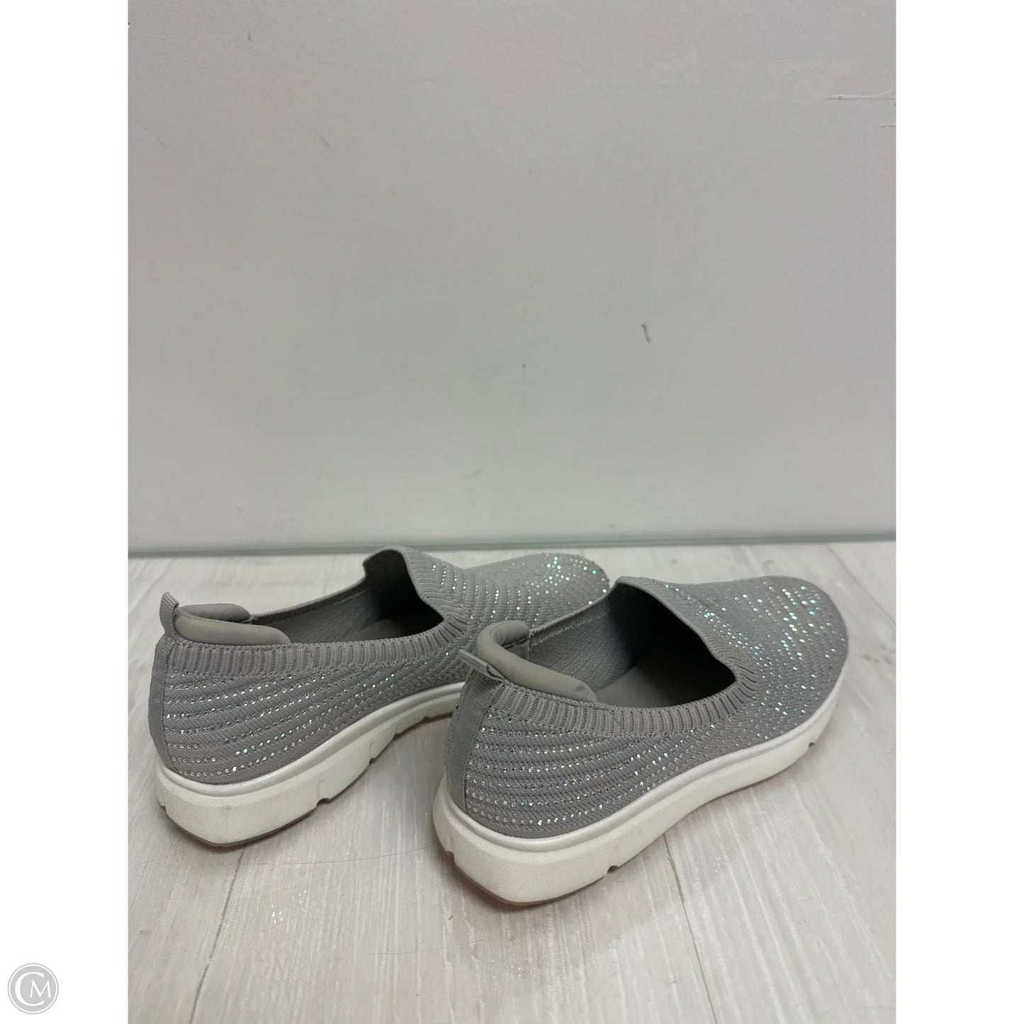 Shoes Sneakers By Kelly And Katie In Grey, Size: 6.5