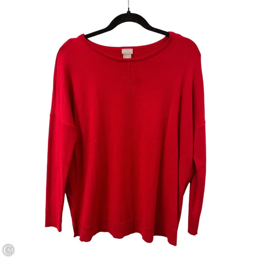 Sweater By Chicos In Red, Size: M