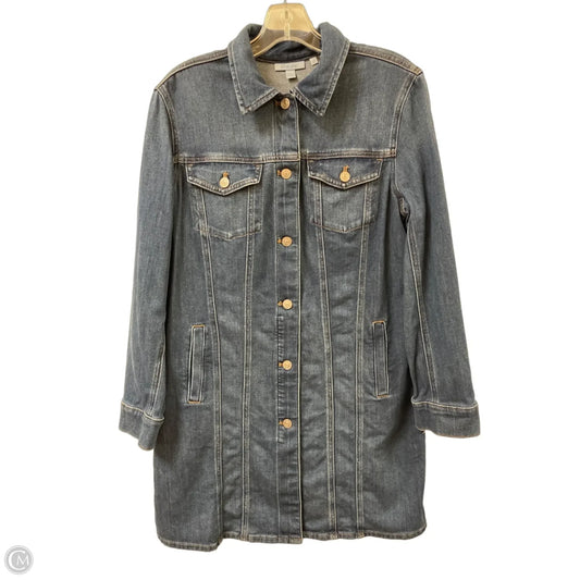 Dress Party Short By Chicos In Blue Denim, Size: M