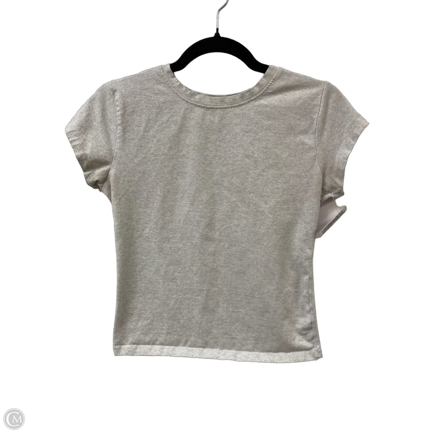 Top Short Sleeve Basic By Clothes Mentor In Grey, Size: M