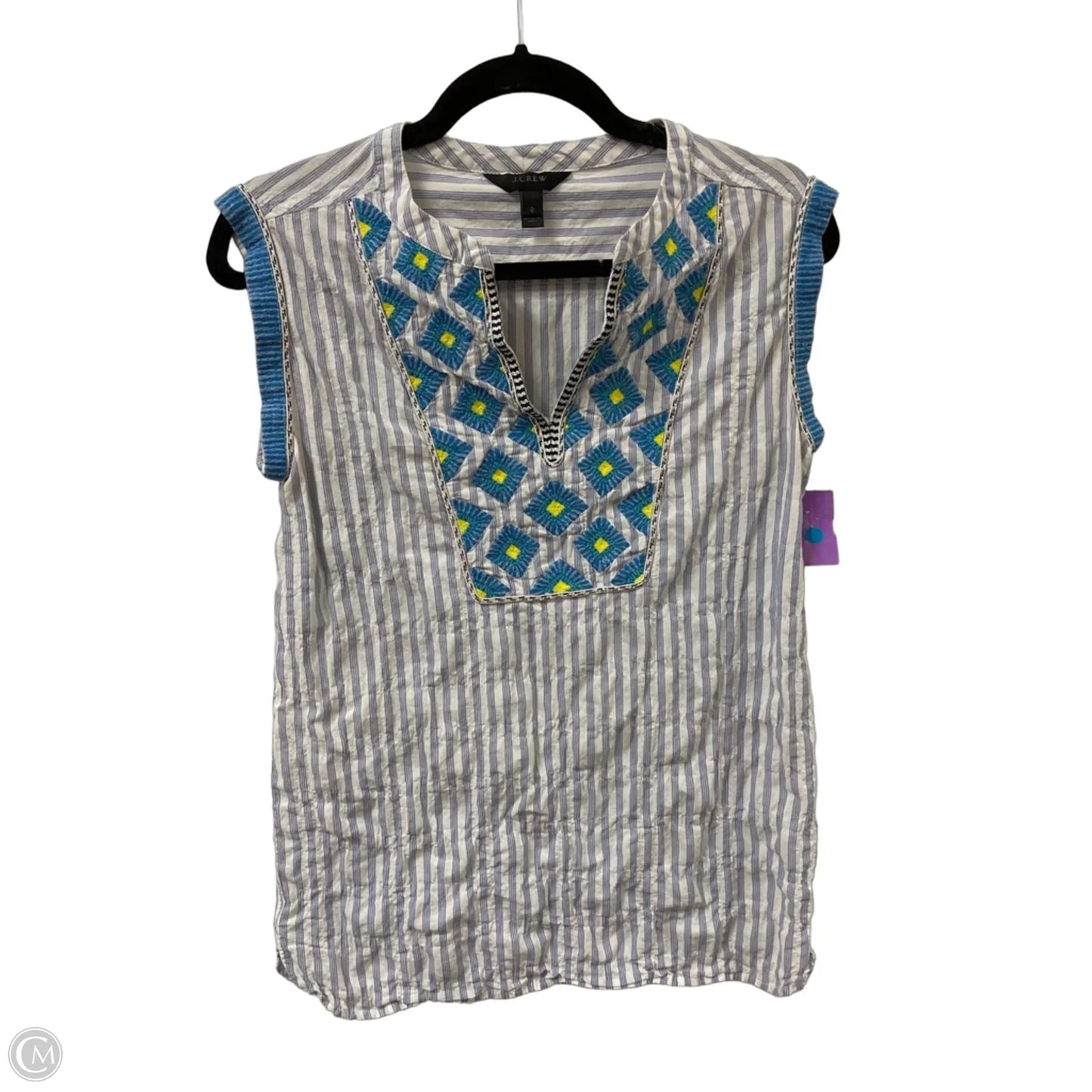 Top Sleeveless By J. Crew In Blue, Size: Xs