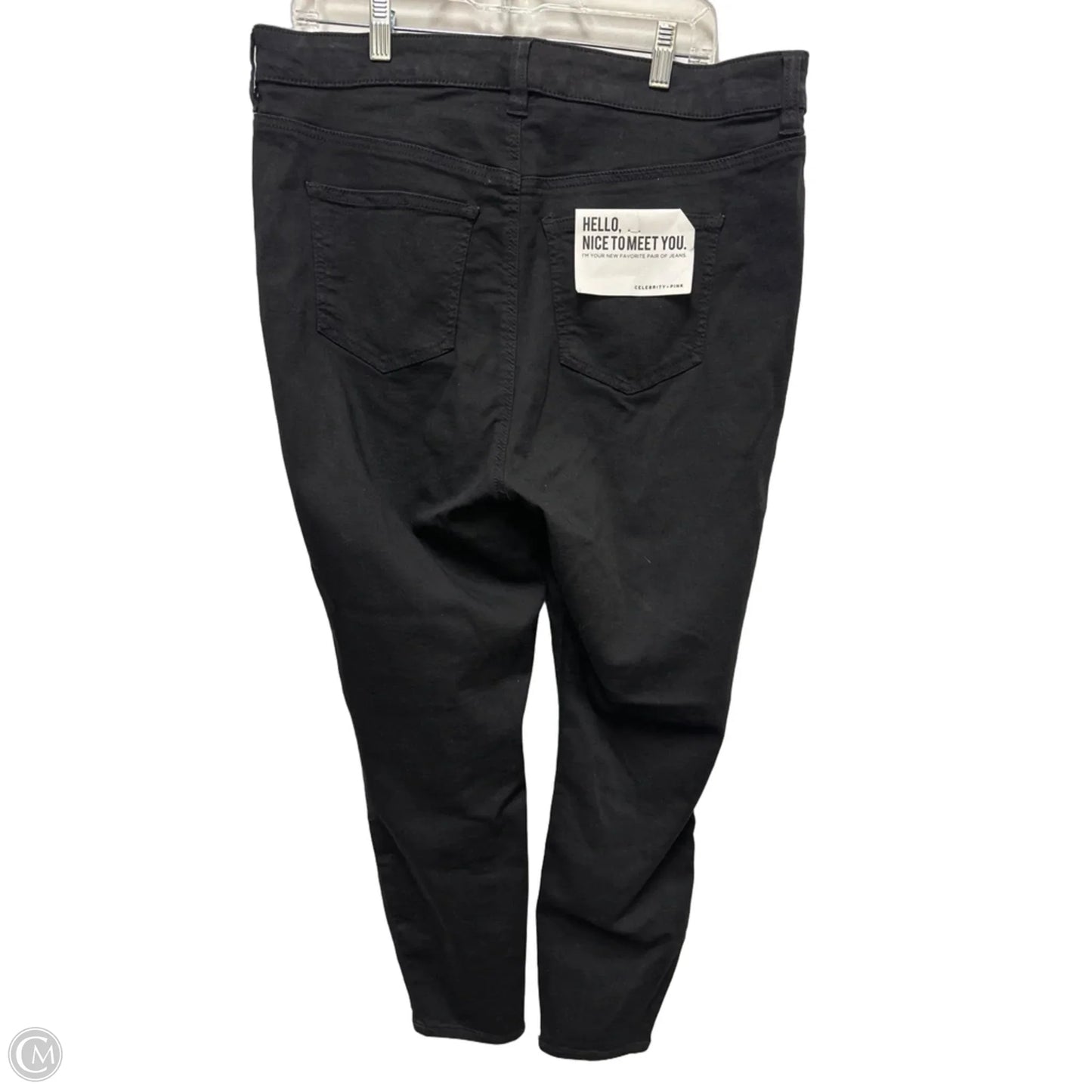 Jeans Skinny By Celebrity Pink In Black, Size: 18