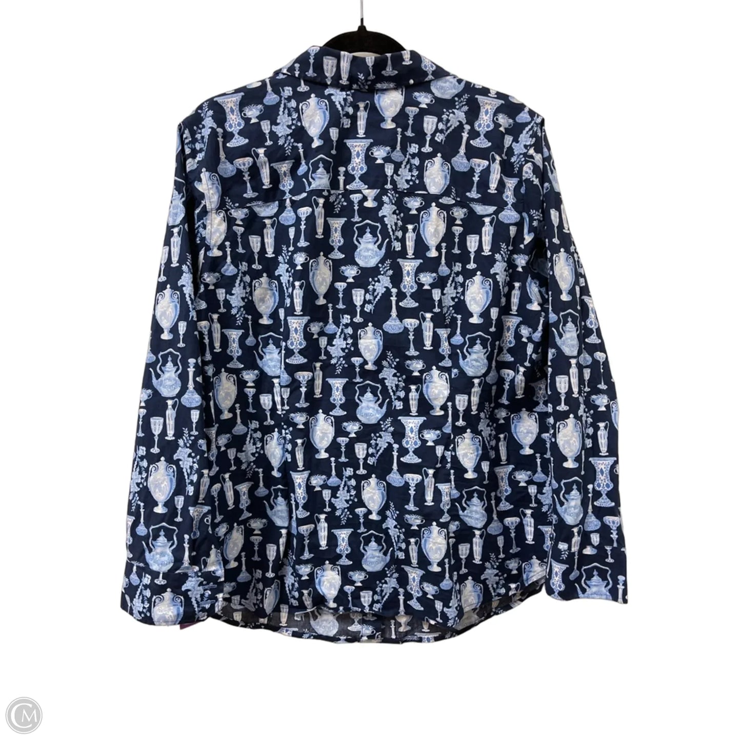 Top Long Sleeve By Talbots In Navy, Size: 2x