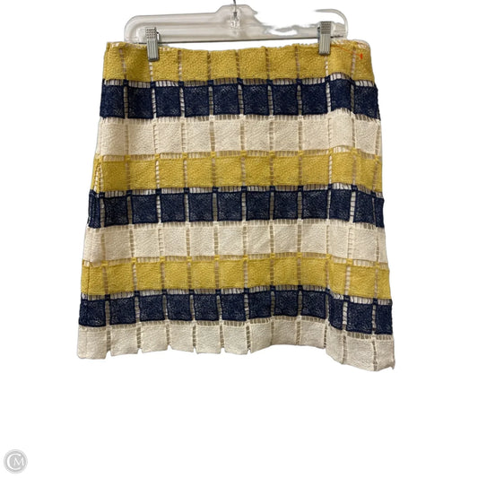 Skirt Mini & Short By Hutch In Blue & Yellow, Size: 12