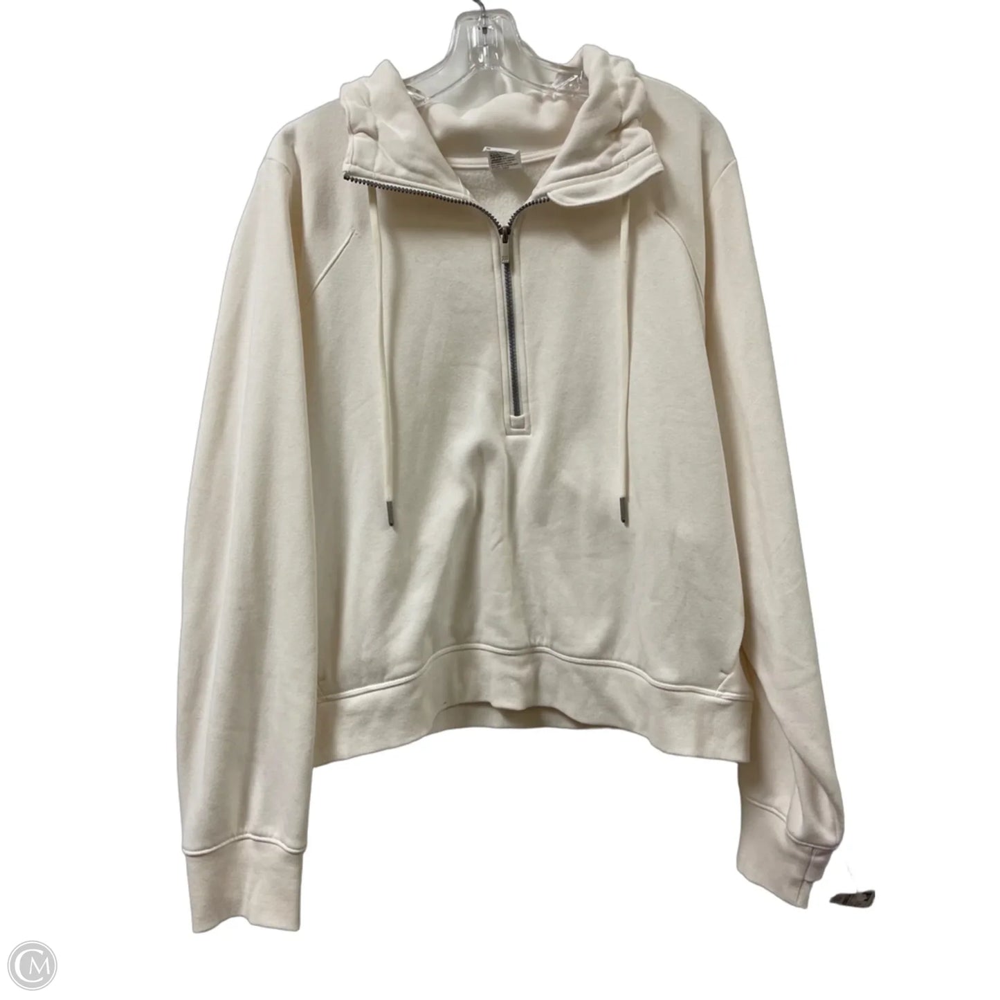 Athletic Sweatshirt Collar By All In Motion In Cream, Size: 2x