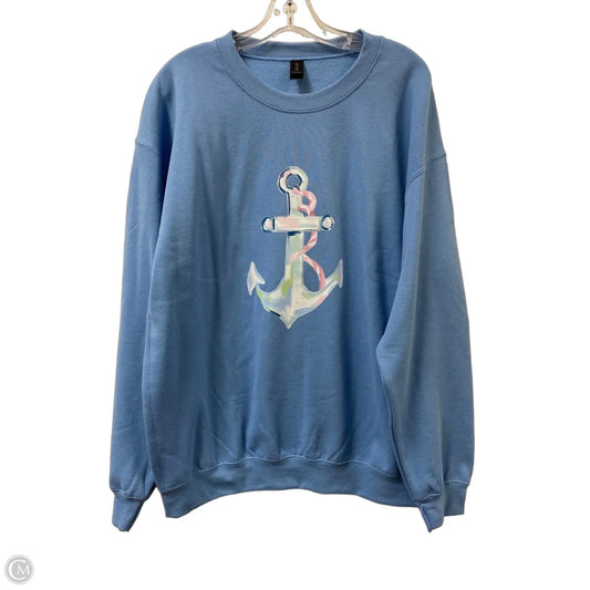 Sweater By Gildan In Blue, Size: L