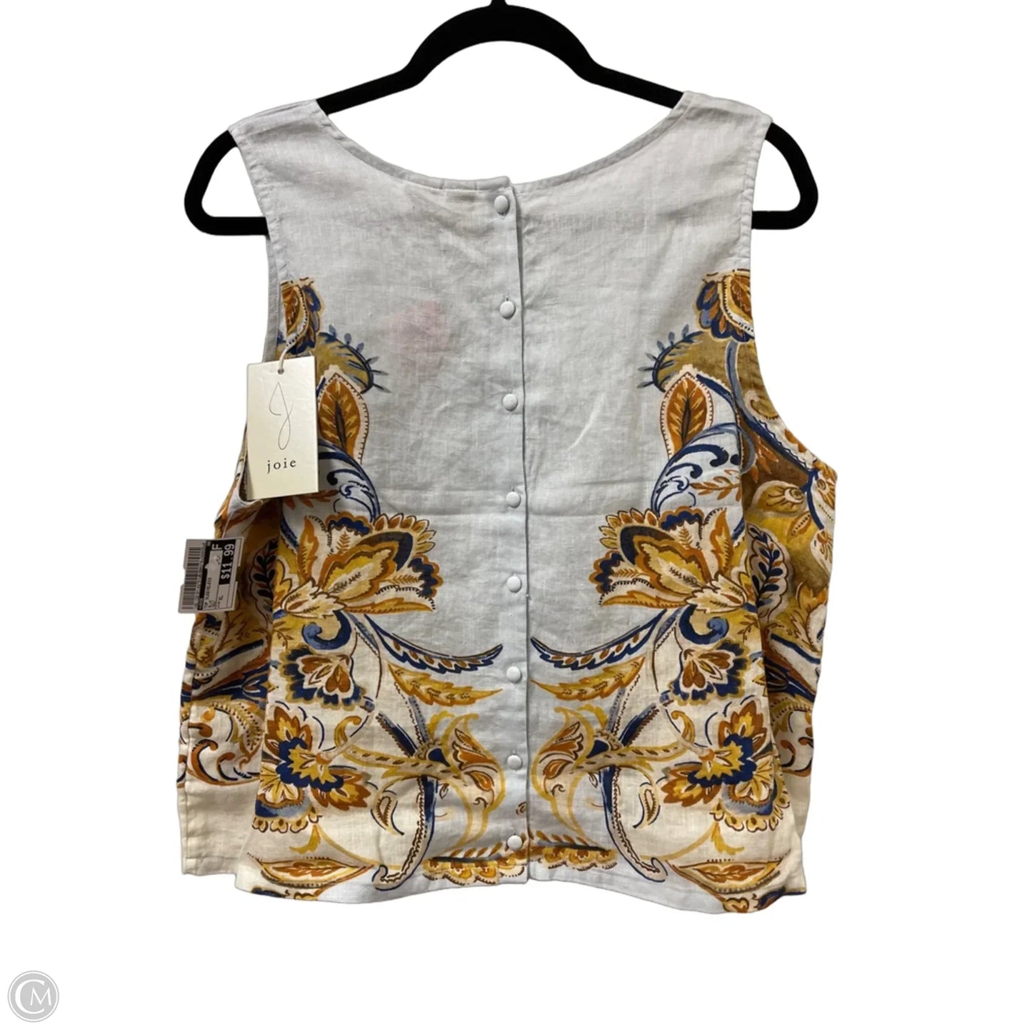 Top Sleeveless By Joie In Blue, Size: Xl