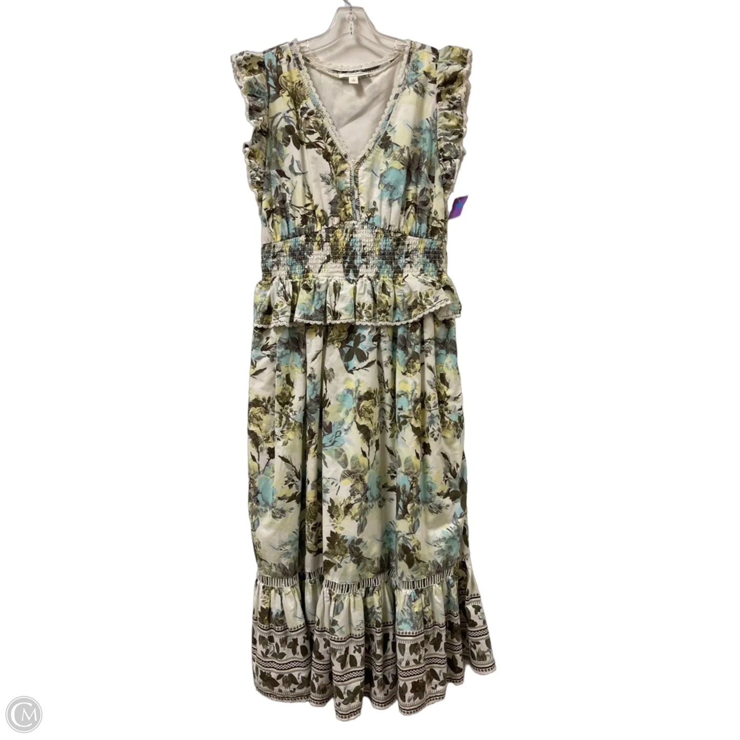 Dress Party Long By Treasure And Bond In Green, Size: L
