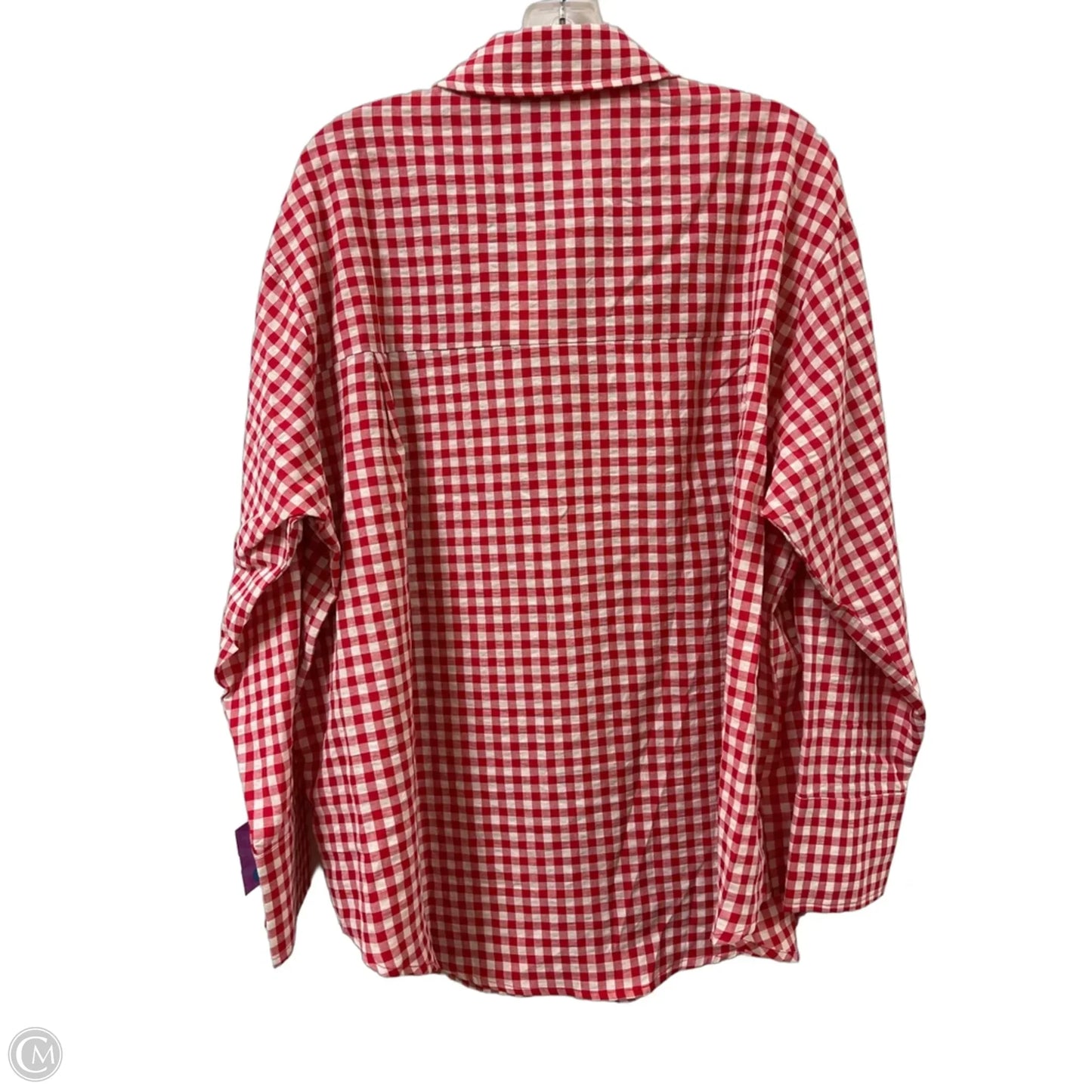 Blouse Long Sleeve By Mimosa In Red, Size: S